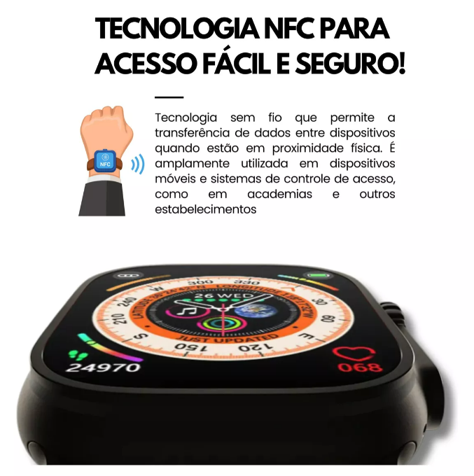 SmartWatch Ultra 9 Plus - A prova d´agua