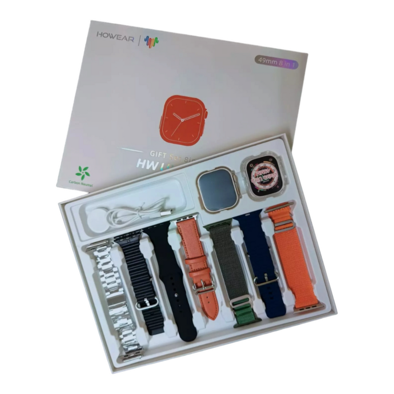 Smartwatch HW Ultra 2 Com 7 Pulseiras + Case Chat GPT Lançamento 2024