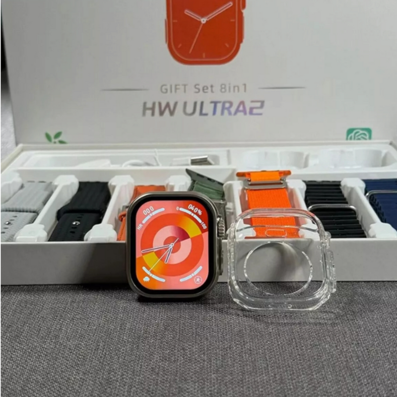 Smartwatch HW Ultra 2 Com 7 Pulseiras + Case Chat GPT Lançamento 2024