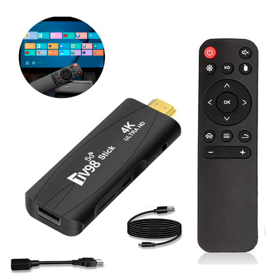 Stick TV98 4K Transforme sua tv em uma smart