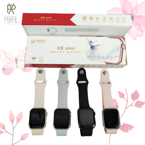 X8 Mini 2023 Smart Watch 1.71 - 41mm Compass NFC Body Temperature BT Siri Voice Control