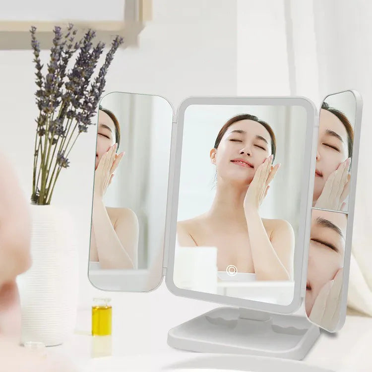Espelho de maquiagem com led inteligente