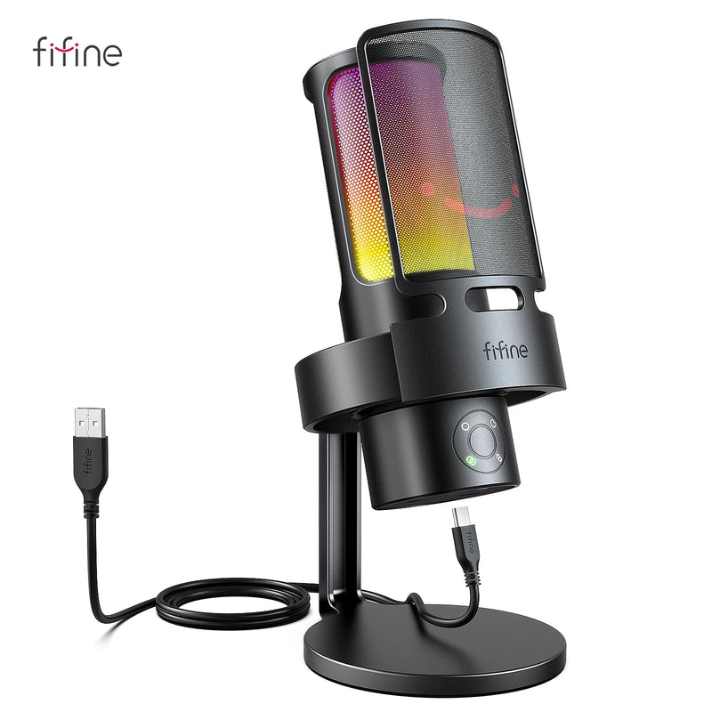 Microfone Podcast Fifine USB - A8 PLUS