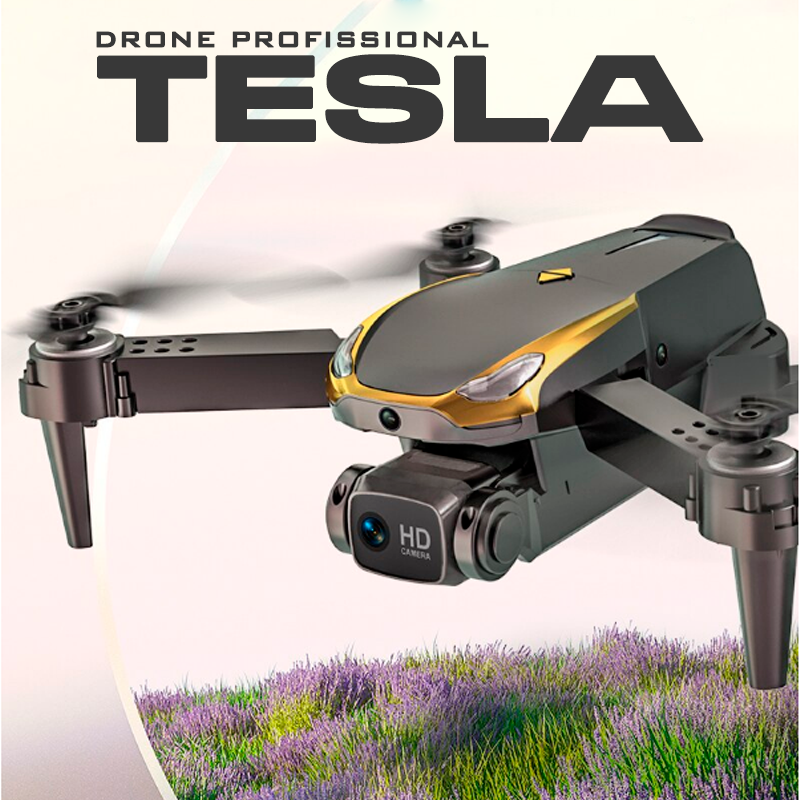 Drone Tesla Com Câmera 1080P Wifi para iniciantes