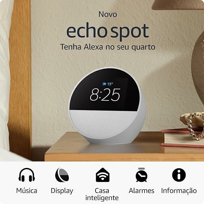 Alexa Echo Spot com Relógio