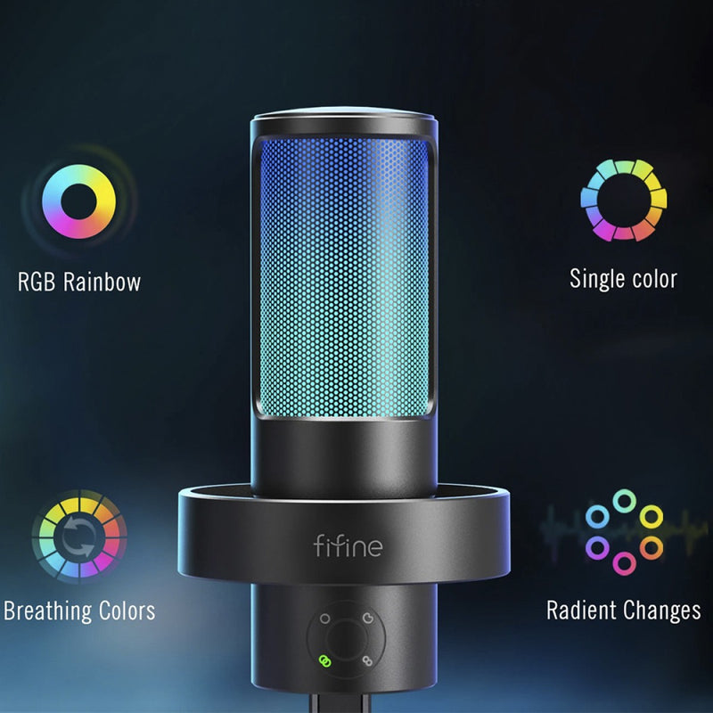 Microfone Podcast Fifine USB - A8 PLUS