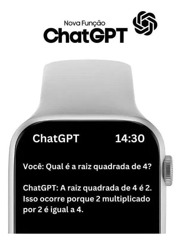 Smartwatch X Mini Amoled - Series 10 - 38mm - Chat GPT