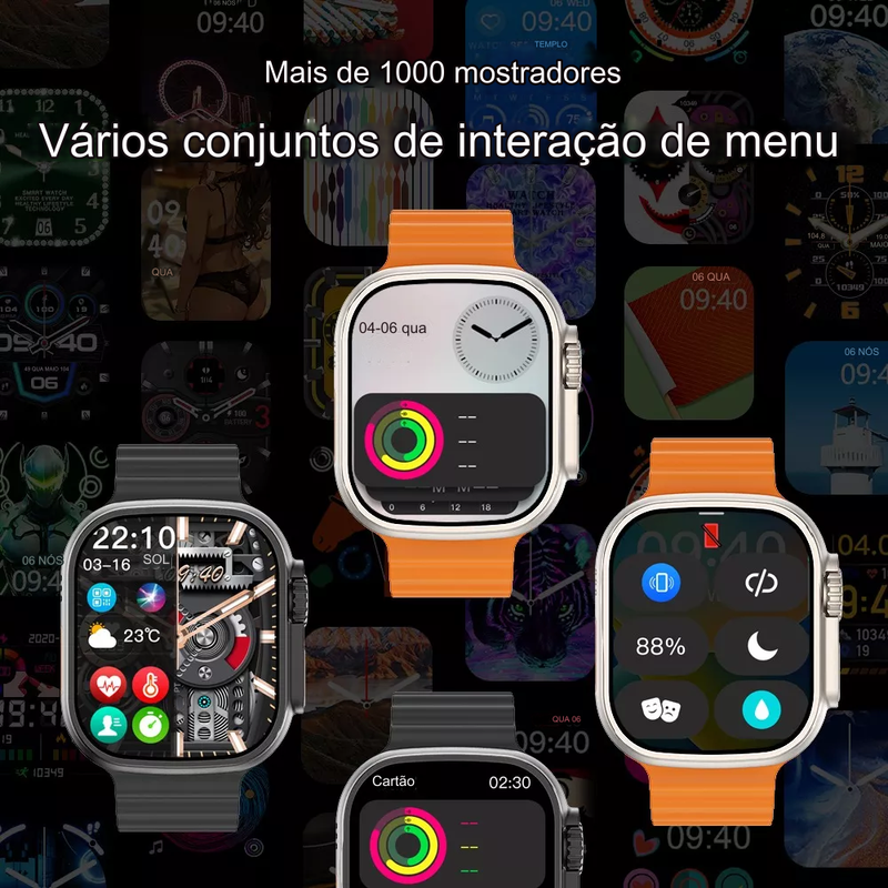 Microwear Ultra 3 • A prova d'água • 49mm • Lançamento 2024 • (Tela Amoled)+ 2 Pulseira de brinde à sua escolha