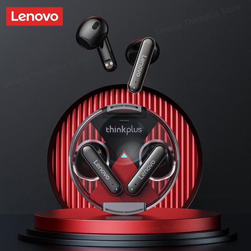 Lançamento Fone Lenovo Bluetooth 5.2 Dupla Redução de Ruído e Cancelamento de ruído ativo - Perfil Xtore