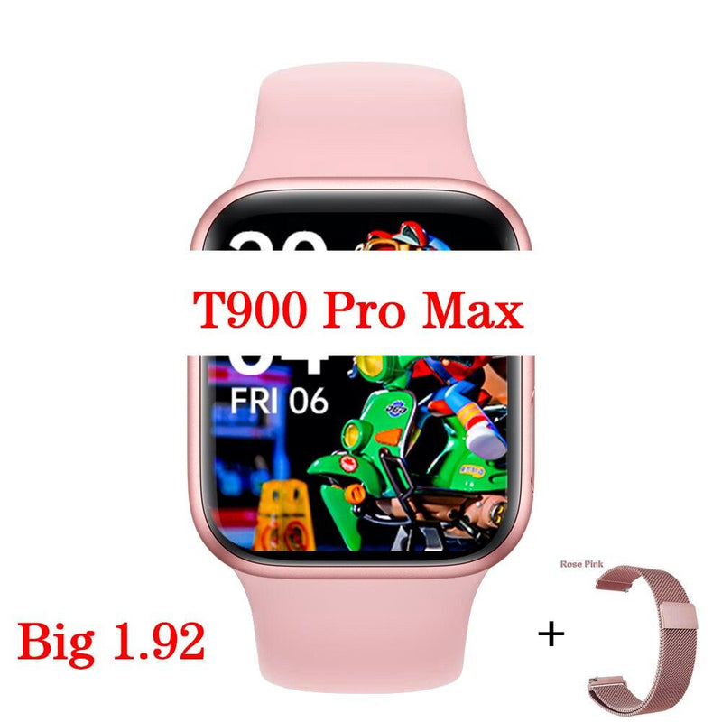 Tela Grande 1.92 polegadas t900 pro max série 8 smartwatch lançamento 2023 - Perfil Xtore