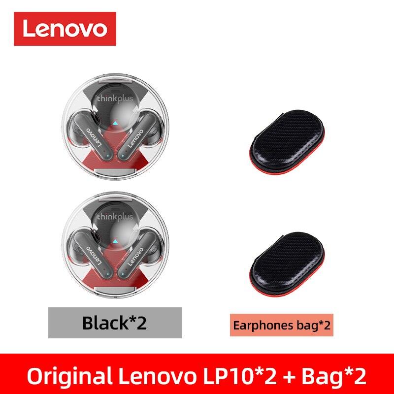 Lançamento Fone Lenovo Bluetooth 5.2 Dupla Redução de Ruído e Cancelamento de ruído ativo - Perfil Xtore