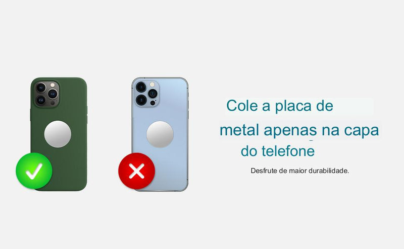 Suporte de telefone Basage para laptop com clipe magnético - Perfil Xtore