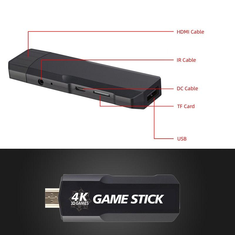 Video Game Stick Retrô GD10 Ultra 4K + 2 Controles sem Fio - Perfil Xtore